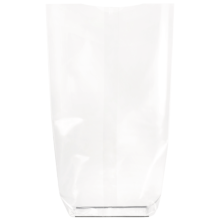 Bolsa transparente con base de cartón 120 H260mm