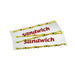 Bolsa para bocadillo en PP transparente decorado 350x140mm - 2000Uds