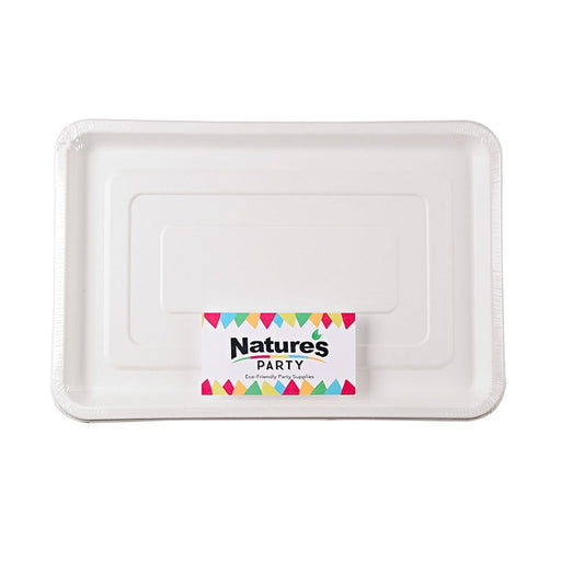 Bandeja catering rectangular de pulpa 455x305mm - 24Uds