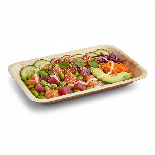 Plato rectangular Areca 240x160mm A25mm - 40Uds