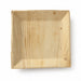 Plato cuadrado de hoja de palma 270x270mm - 24Uds
