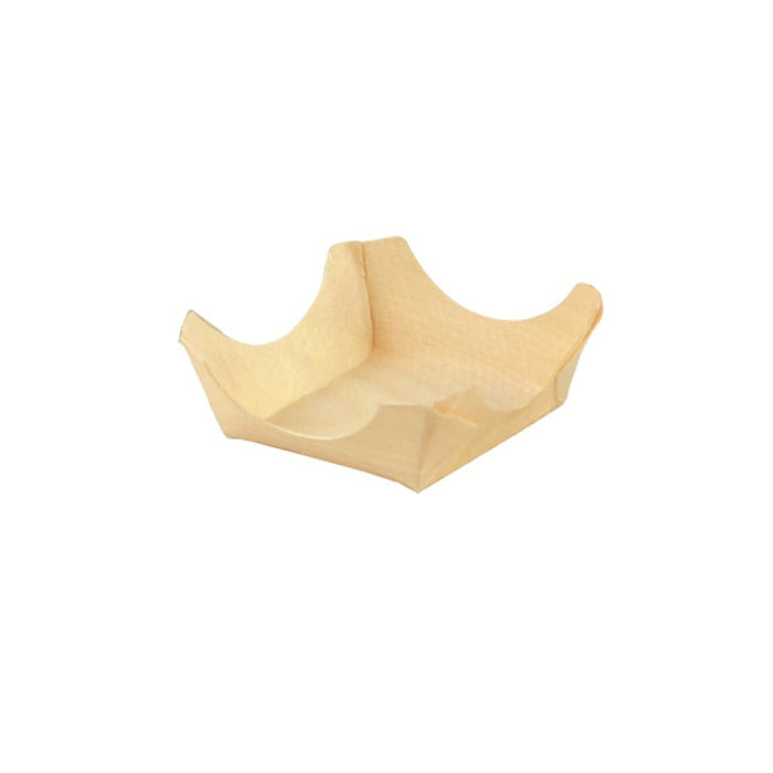 Platito cuadrado de madera Ø60mm A25mm - 288Uds