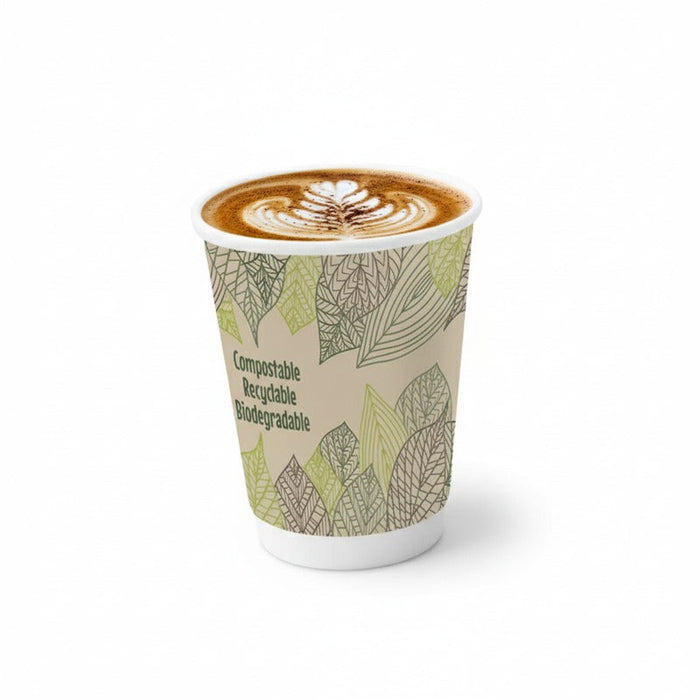 Vaso de cartón estampado y PLA doble capa 340ml A110mm - 300Uds