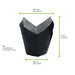 Papel negro tulipán de cocción antigrasa H90mm - 1200Uds