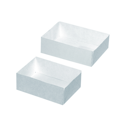 Caja pastelera blanca sin tapa 220x140mm A60mm - 100Uds