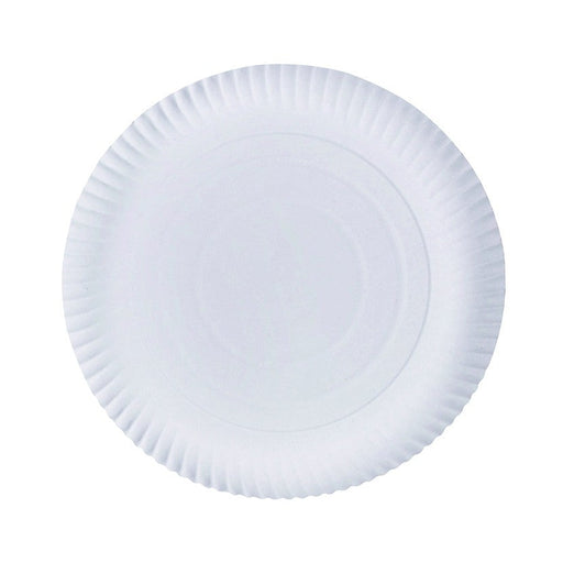 Plato redondo de cartón laminado blanco Ø290mm - 250Uds