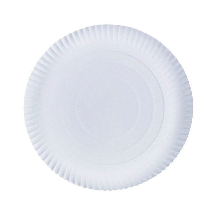 Plato redondo de cartón laminado blanco Ø290mm - 250Uds