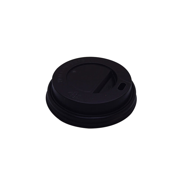 Tapa cúpula marrón de PS con pico vertedor Ø80mm - 1000Uds