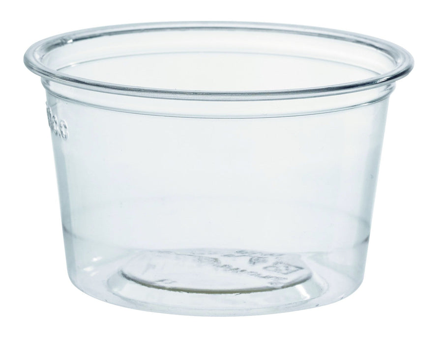 Salsera PLA transparente 120ml Ø76mm A46mm - 1000Uds