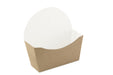 Envase de cartón kraft para bagel/donuts 120x40mm A120mm - 1000Uds