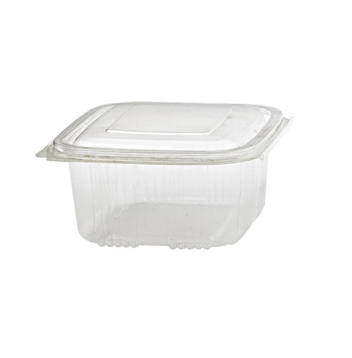Bandeja con tapa bisagra PP microondable 375ml 121x100mm A34mm - 600Uds