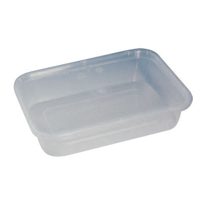 Caja rectangular PP con tapa. 1000ml 188x126mm A74mm - 250Uds