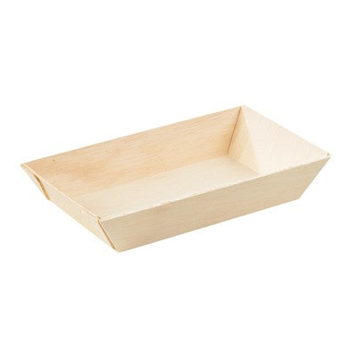 Bandeja de madera rectangular Samouraï 180x130mm A29mm - 100Uds