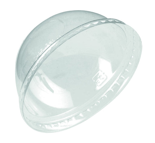 Tapa cúpula de PLA transparente sin agujero Ø96mm - 1000Uds