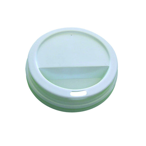 Tapa cúpula blanca de PS con pico vertedor Ø75mm A20mm - 1000Uds