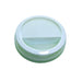 Tapa cúpula blanca de PS con pico vertedor Ø75mm A20mm - 1000Uds