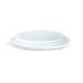 Tapa plana transparente RPET Ø187mm - 300Uds