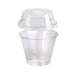 Combo vaso + tapa alta PET con agujero 270ml A88mm - 400Uds
