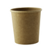 Tarrina de cartón kraft para caliente/frío 490ml Ø97mm A104mm - 500Uds