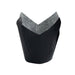Papel negro tulipa de cocción antigrasa 110x110mm A60mm - 1200Uds