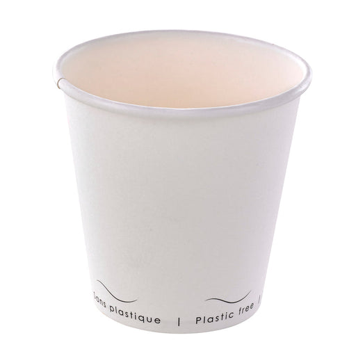 Vaso de cartón blanco Eden sin plástico, Base agua 300ml A86mm - 1000Uds