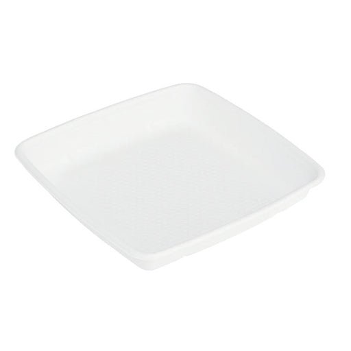 Ensaladera cuadrada de pulpa blanca 1000ml 235x235mm A28mm - 200Uds
