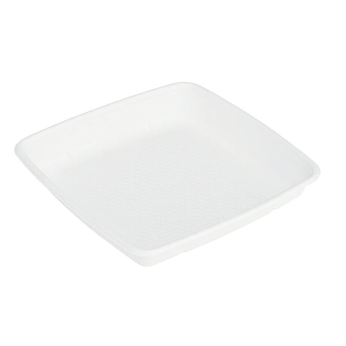 Ensaladera cuadrada de pulpa blanca 1000ml 235x235mm A28mm - 200Uds