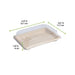 Bandeja sushi de pulpa con tapa transparente 167x117mm A40mm - 200Uds