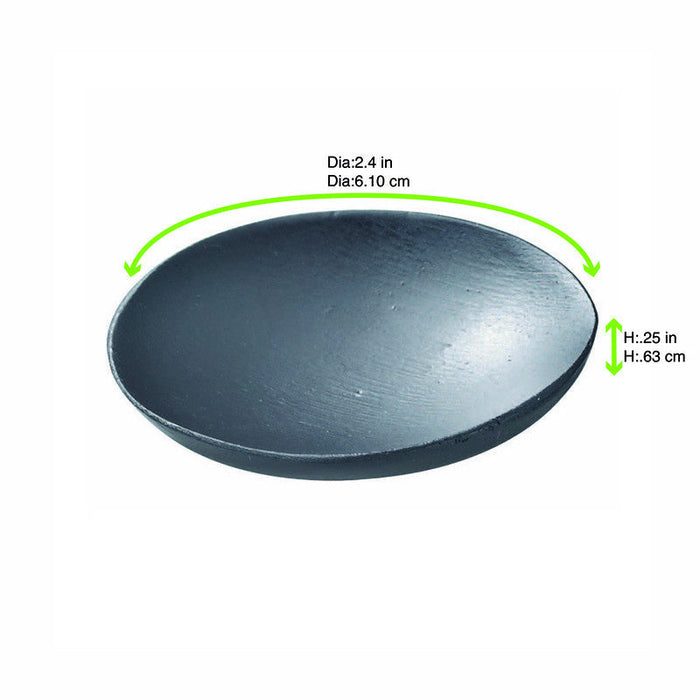 Mini plato de bambu negro Ø60mm - 144Uds