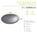 Mini plato de bambu negro Ø60mm - 144Uds