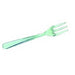 Mini Tenedor de plástico verde transparente 95mm - 1000Uds