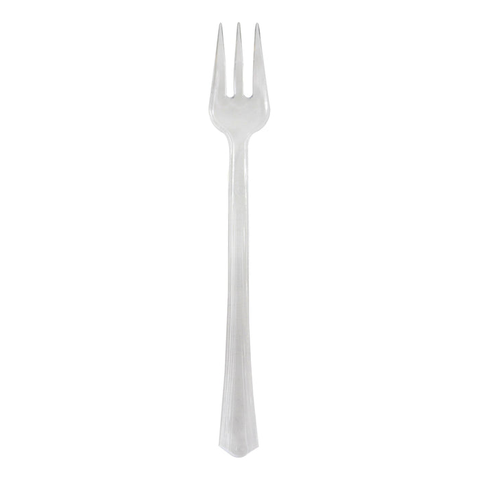 Mini Tenedor de plástico transparente 110mm - 1000Uds
