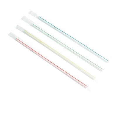 Pajita flexible con embalaje A210mm - 10000Uds