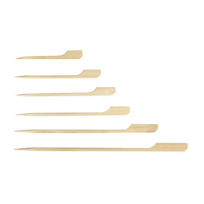 Pincho de bambú Teppo Gushi 150mm Blanco - 2000Uds