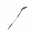 Pincho de bambú Tingi negro retorcido con un extremo en forma de bucle 100mm - 2000Uds