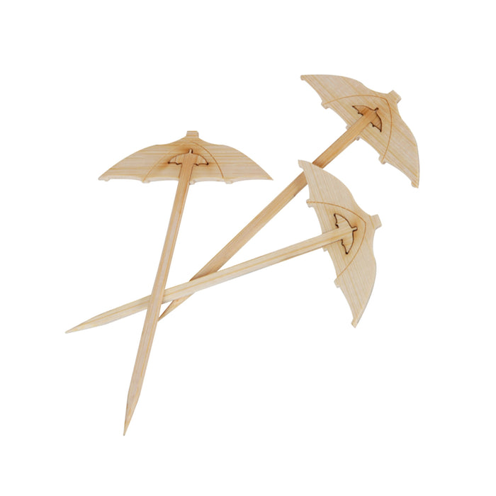 Pincho de bambú con extremo decoración sombrilla 90 - 2000Uds