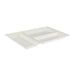 Bandeja rectangular blanca de pulpa 400x280mm - 100Uds