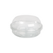 Combo Tarrina Deli PET redondo transparente con tapa cúpula 125ml Ø100mm A48mm - 500Uds