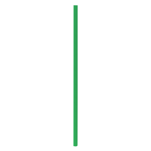 Pajita de papel verde A197mm - 3000Uds
