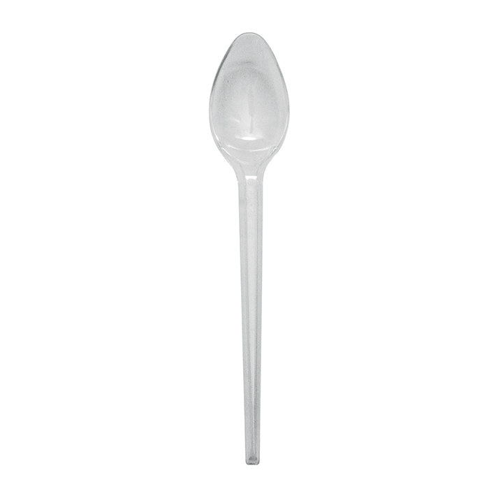 Cuchara de café transparente 115mm - 2000Uds