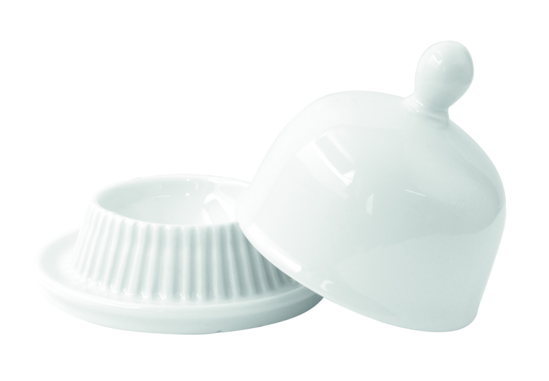 Mini campana de porcelana blanca A80mm - 24Uds