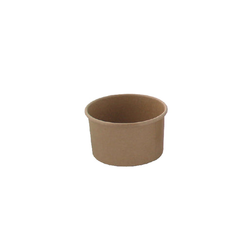 Tarrina de cartón kraft para caliente/frío 75ml Ø61mm A40mm - 1000Uds