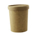 Vaso sopa cartón kraft para caliente/frío con tapa 560ml A118mm - 250Uds