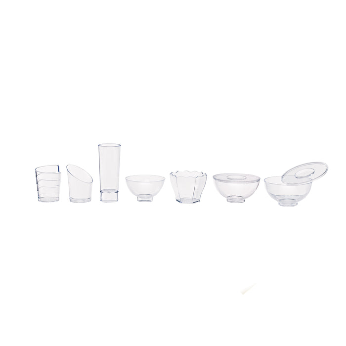 Vaso transparente "Pia" en PS H58mm 30ml - 300Uds