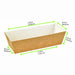 Molde de cartón horneable 208x84mm A55mm - 180Uds