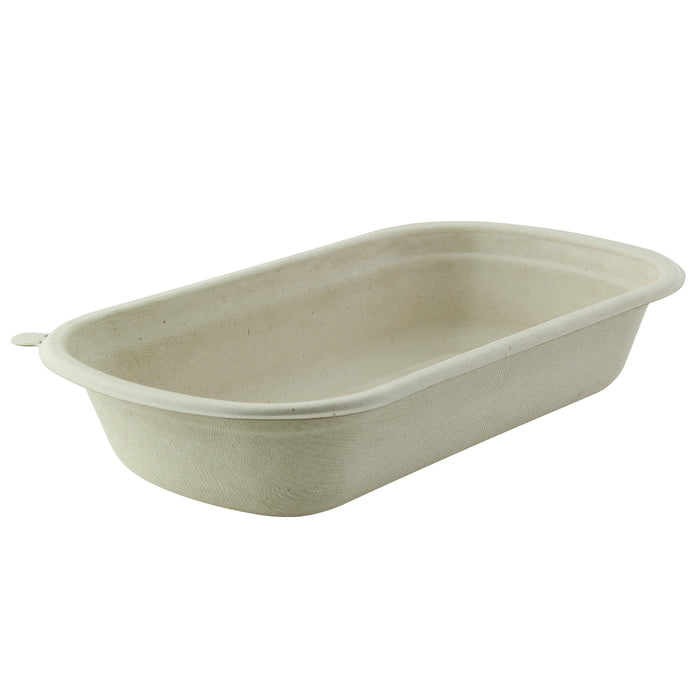 Ensaladera rectangular de pulpa 750ml 229x134mm A44mm - 250Uds