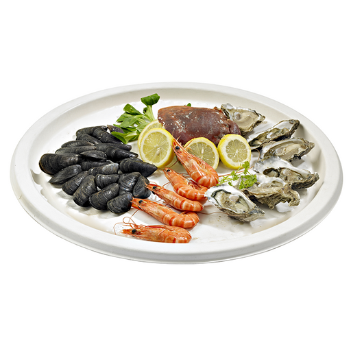Bandeja catering redonda de pulpa Ø455mm - 24Uds