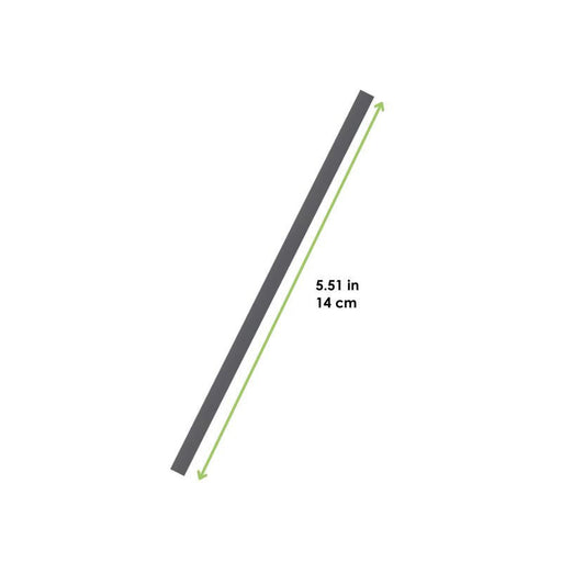 Pajita de PLA negra para cocktail A140mm - 10000Uds
