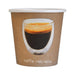 Vaso de cartón kraft con decoración Ristretto 120ml A60mm - 3000Uds