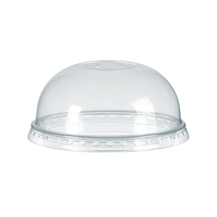 Tapa cúpula de PLA transparente con agujero en forma de cruz para 210GPLA361/452 Ø95mm - 1000Uds
